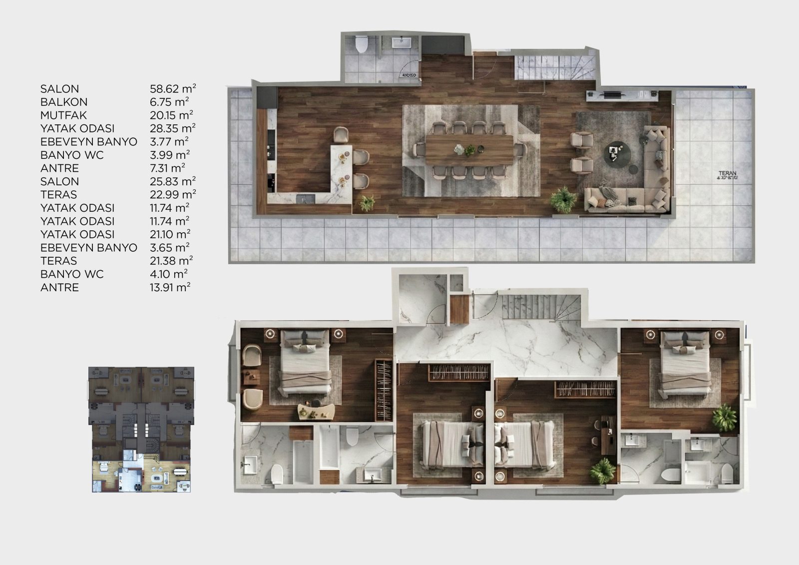 4+1 Dubleks · plan