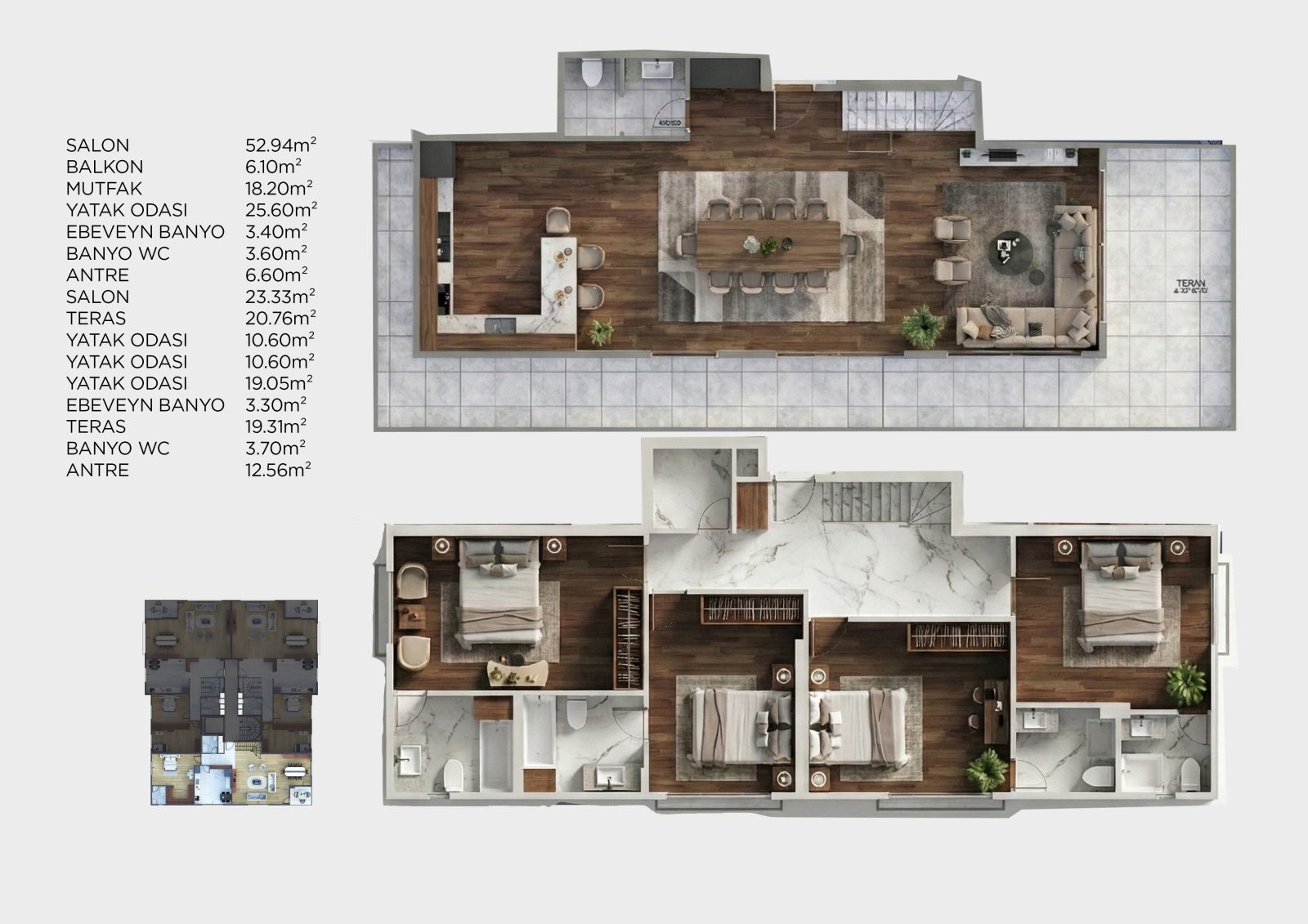 4+1 Dubleks · plan